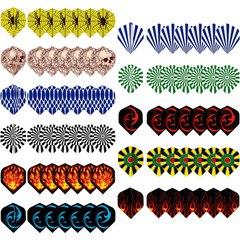 77pcs Professional Dart Flight Set for Kids & Adults