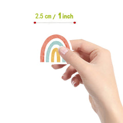 500pcs Bohemian Series Rainbow Stickers 2.54cm Labels Mobile Phone Tape Set