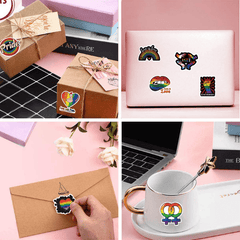 500pcs LGBT Pride & Love Stickers DIY Crafts 1 Inch Round Labels
