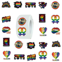 500pcs LGBT Pride & Love Stickers DIY Crafts 1 Inch Round Labels