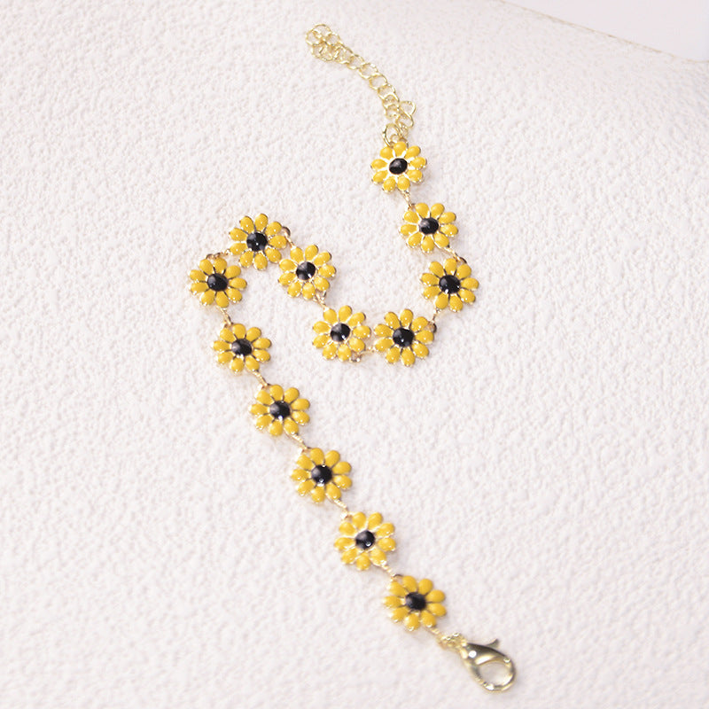 Daisy Flower Feet Chain Anklet Adjustable Foot Jewelry