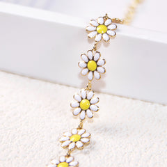 Daisy Flower Feet Chain Anklet Adjustable Foot Jewelry