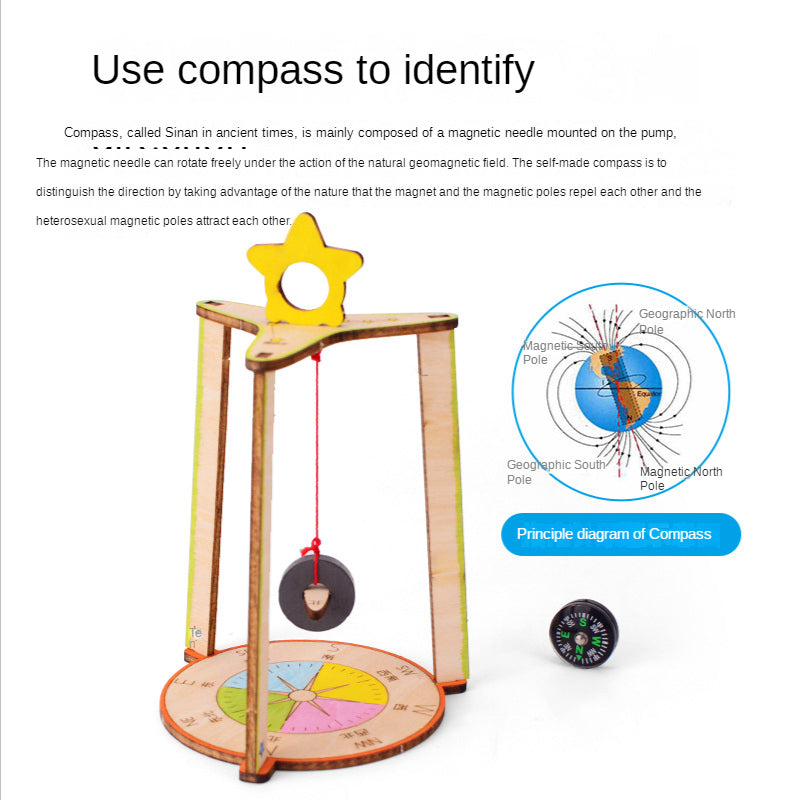 DIY Compass Educational Toy - Physics Science Kit