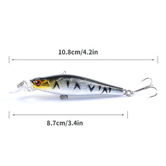 Topwater Laser Minnow Crankbait for Bass Redfish Trout