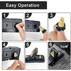 6pcs Indoor Mouse Trap Quick and Effective for Home and Pet Safety