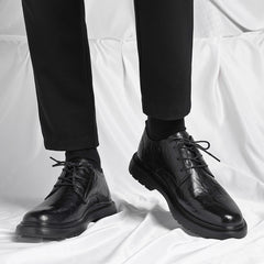 Men's Smart Casual Lace-Up Oxford Shoes for Office Business
