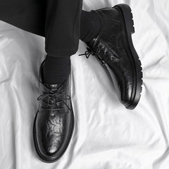 Men's Smart Casual Lace-Up Oxford Shoes for Office Business