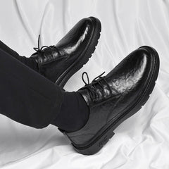 Men's Smart Casual Lace-Up Oxford Shoes for Office Business