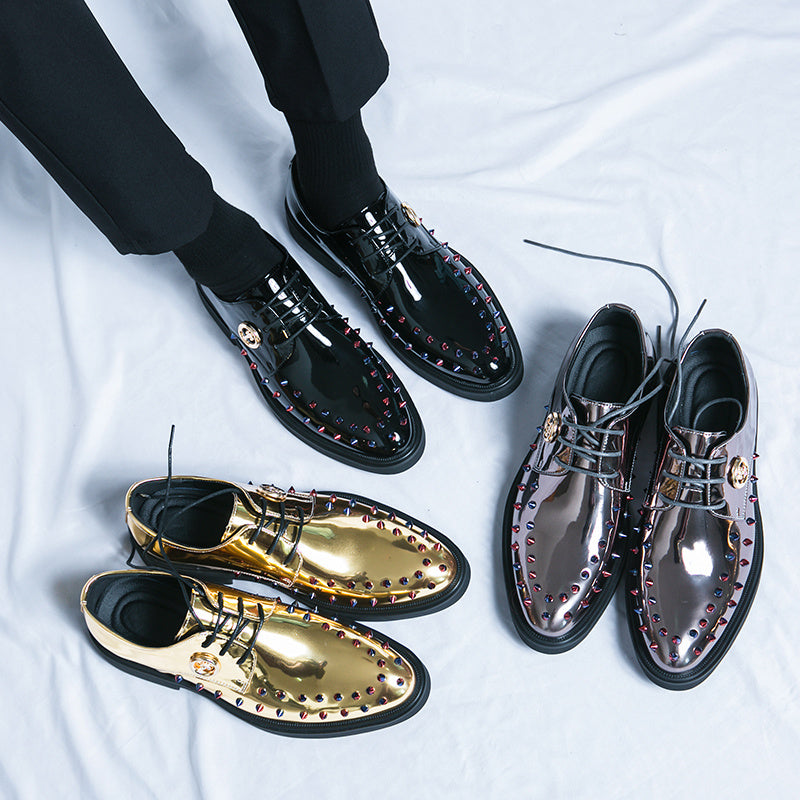 Men's Rivet Decor Smart Casual Oxford Dress Shoes