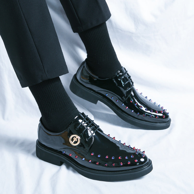 Men's Rivet Decor Smart Casual Oxford Dress Shoes