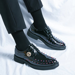 Men's Rivet Decor Smart Casual Oxford Dress Shoes