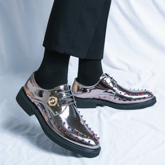 Men's Rivet Decor Smart Casual Oxford Dress Shoes