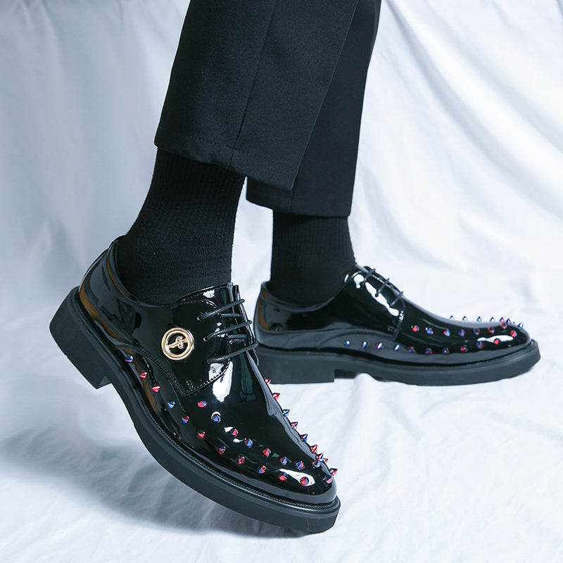 Men's Rivet Decor Smart Casual Oxford Dress Shoes