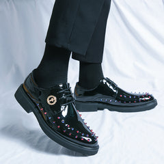 Men's Rivet Decor Smart Casual Oxford Dress Shoes