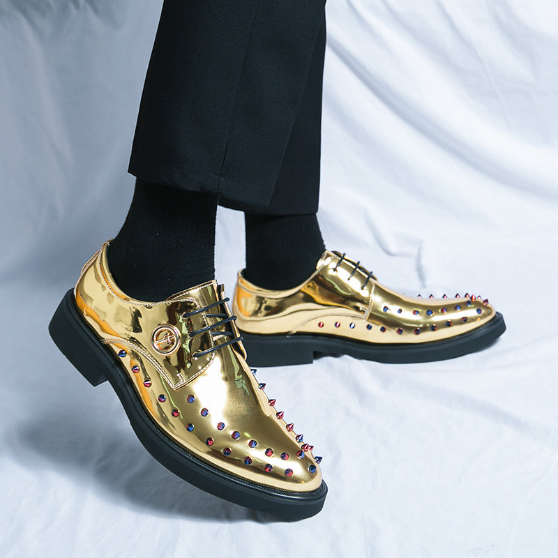 Men's Rivet Decor Smart Casual Oxford Dress Shoes