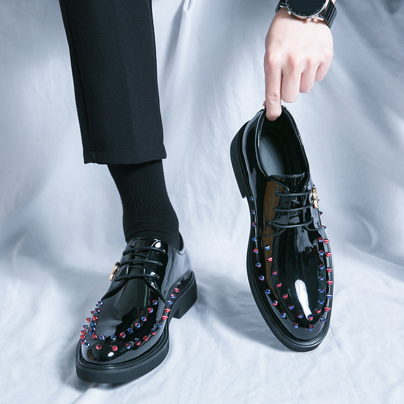 Men's Rivet Decor Smart Casual Oxford Dress Shoes