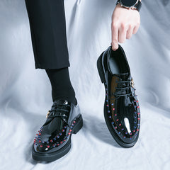 Men's Rivet Decor Smart Casual Oxford Dress Shoes