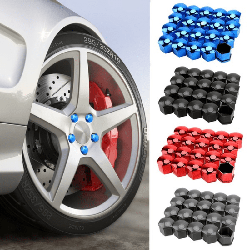 20pcs Wheel Nut Rim Cover 17mm Car Wheel Hub Screw Protection Cap Anti Theft