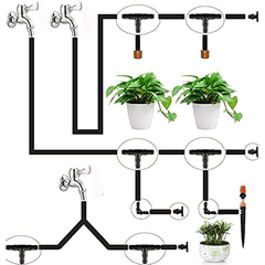 280pcs Garden Irrigation Fittings Kit Tubing Connectors Valves Nozzle Perfect