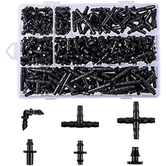 280pcs Garden Irrigation Fittings Kit Tubing Connectors Valves Nozzle Perfect