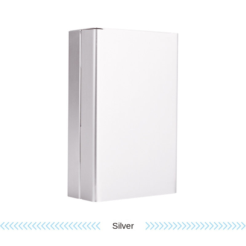 Portable Aluminum Cigarette Case for Men, Holds 20 Pack, Slide Cover Design