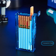 Transparent Automatic Cigarette Box Two In One Capacity Of 20 Cigarettes