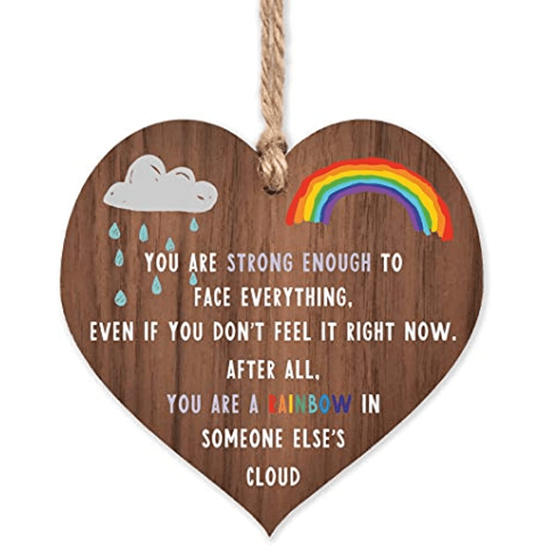 Rainbow Keyworker Cheer Up Inspirational Women's Necklace
