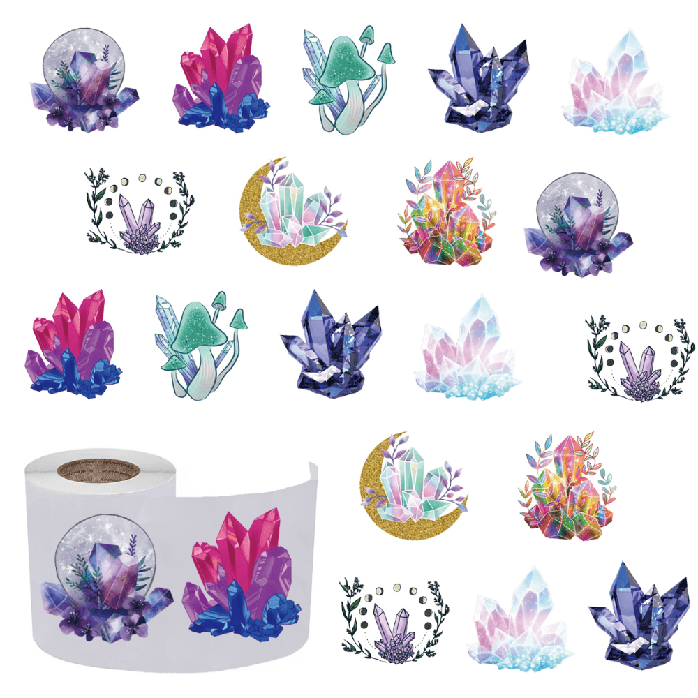500pcs Crystal Stickers Pack Waterproof Decals for Adults Teens Girls Kids