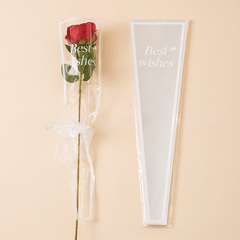 50pcs Transparent Flower Packaging Bag - Tanabata Bouquet Material