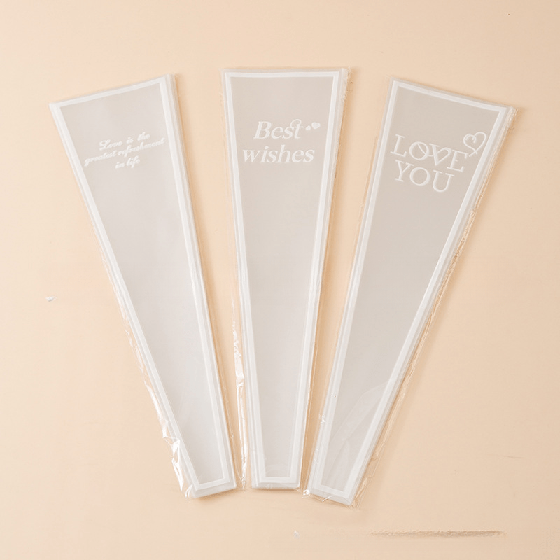 50pcs Transparent Flower Packaging Bag - Tanabata Bouquet Material