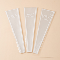 50pcs Transparent Flower Packaging Bag - Tanabata Bouquet Material