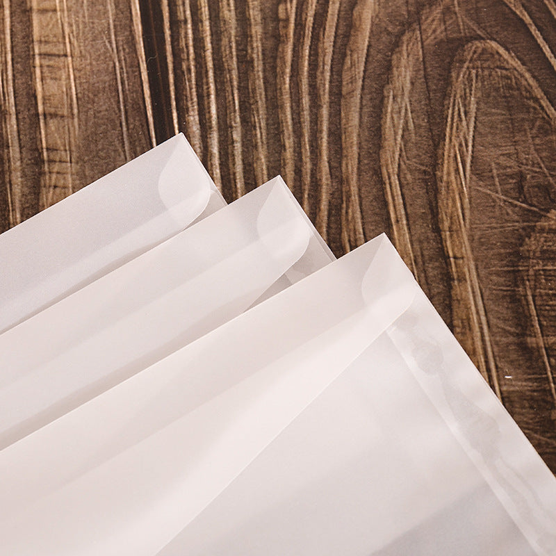 5PCS Western Style Sulfuric Acid Paper Envelope for Business Invitation