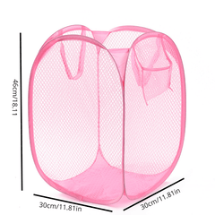 Folding Mesh Laundry Basket Large Capacity Lightweight Clothes Storage