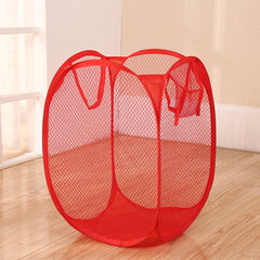 Folding Mesh Laundry Basket Large Capacity Lightweight Clothes Storage