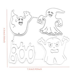 1pc Halloween Ghost Metal Cutting Dies Stencil Scrapbooking DIY Album Embossing