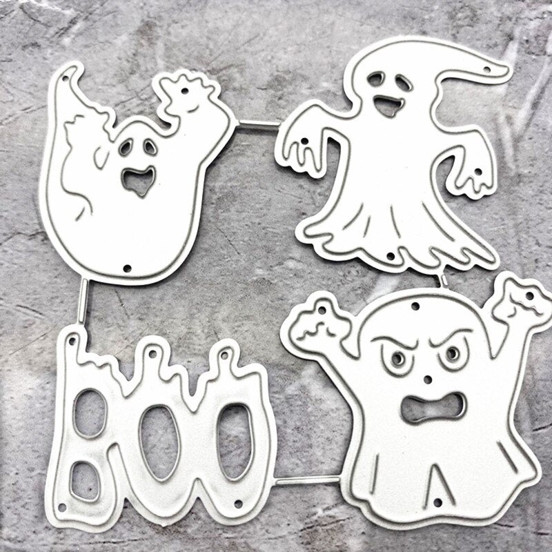 1pc Halloween Ghost Metal Cutting Dies Stencil Scrapbooking DIY Album Embossing