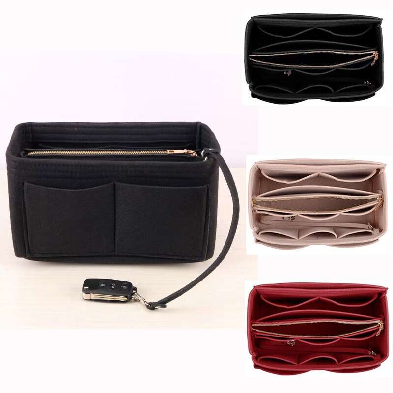 Felt Storage Pouch Insert Bag for Shoulder Bag & Backpack