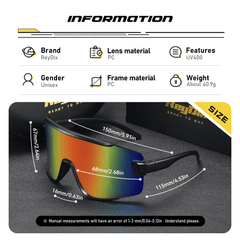 ReyDix Colorful Sports Sunglasses for Men