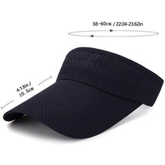 Breathable Sun Visor Hat Lightweight Adjustable UV Protection Cap