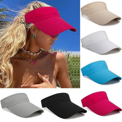 Breathable Sun Visor Hat Lightweight Adjustable UV Protection Cap