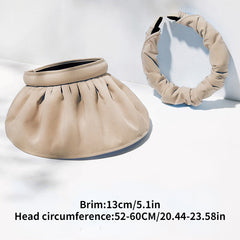 Wide Brim UV Protection Sun Hat Solid Shell Visor Hat