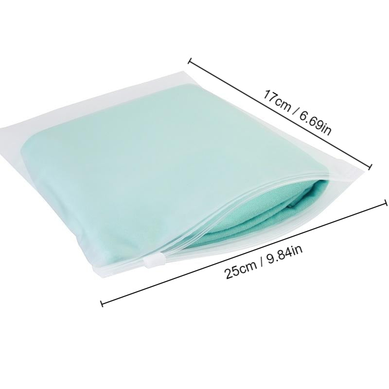 Translucent Travel Clothes Bag Dustproof Pouch Foldable Luggage Bag
