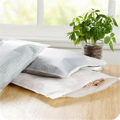 Translucent Travel Clothes Bag Dustproof Pouch Foldable Luggage Bag