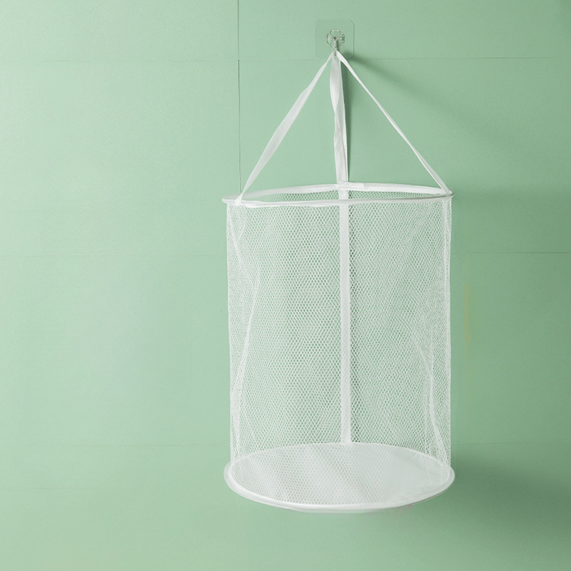 Folding Mesh Dirty Clothes Basket Large Capacity Laundry Bag