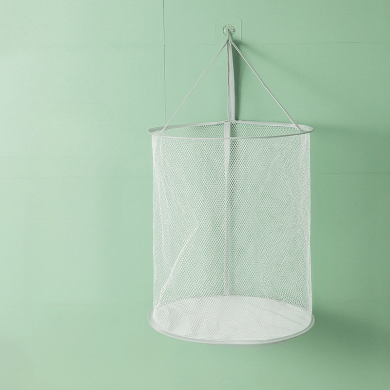 Folding Mesh Dirty Clothes Basket Large Capacity Laundry Bag