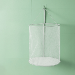 Folding Mesh Dirty Clothes Basket Large Capacity Laundry Bag