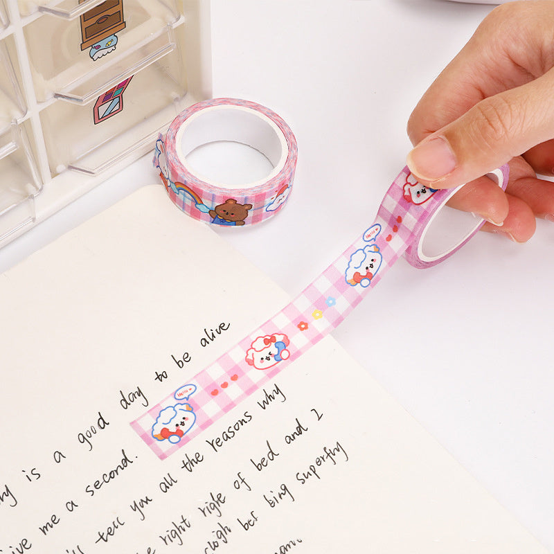 Bear & Paper Tape Journal Decoration Set