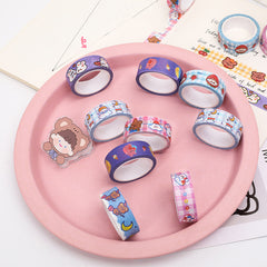 Bear & Paper Tape Journal Decoration Set