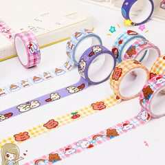 Bear & Paper Tape Journal Decoration Set