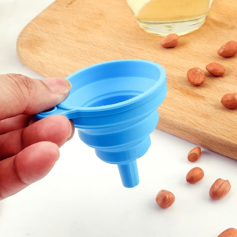 8pcs Collapsible Funnel Wide Mouth Bottle Funnel Kitchen Canning Funnel